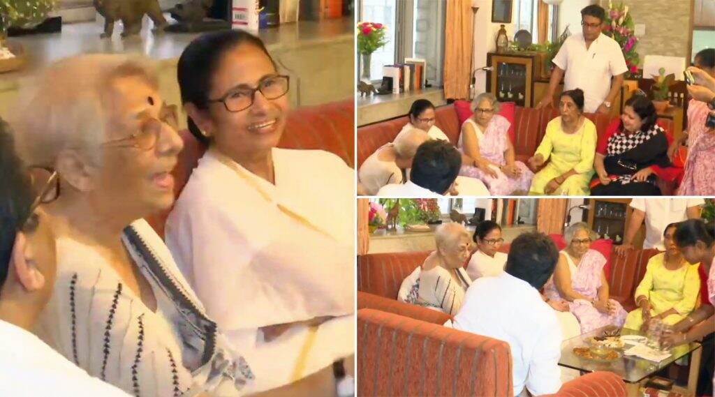 নোবেলজয়ী অর্থনীতিবিদ অভিজিৎ ব্যানার্জির মায়ের সঙ্গে দেখা করলেন মুখ্যমন্ত্রী মমতা ব্যানার্জি নোবেলজয়ী অর্থনীতিবিদ অভিজিৎ ব্যানার্জির মায়ের সঙ্গে দেখা করলেন মুখ্যমন্ত্রী মমতা ব্যানার্জি