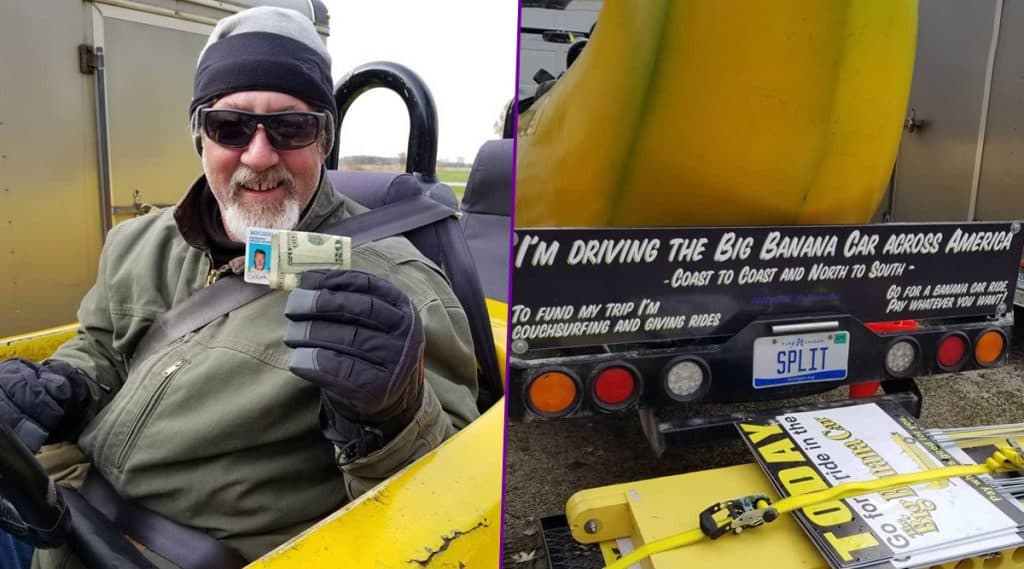 Big Banana Car: ঠিক কলার মত, ১৫ ফুট লম্বা 'বিগ বানানা' গাড়ি দেখে একী কাণ্ড ঘটালেন পুলিশ! দেখুন Big Banana Car: ঠিক কলার মত, ১৫ ফুট লম্বা 'বিগ বানানা' গাড়ি দেখে একী কাণ্ড ঘটালেন পুলিশ! দেখুন