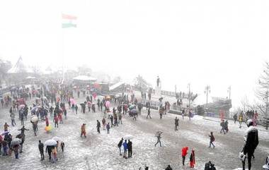 Shillong Snowfall: দুপুরের শিলংয়ে তুষারপাত, মেঘের আলোয় যেন মায়াবী প্রেমের বাসা (দেখুন ভিডিও)