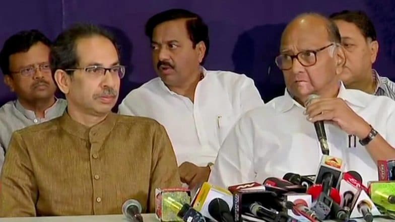 Maharashtra Govt Formation: শিবসেনার নেতৃত্বেই সরকার, জানিয়ে দিলেন শরদ পাওয়ার; একসঙ্গে থাকার বার্তা উদ্ধব ঠাকরের Maharashtra Govt Formation: শিবসেনার নেতৃত্বেই সরকার, জানিয়ে দিলেন শরদ পাওয়ার; একসঙ্গে থাকার বার্তা উদ্ধব ঠাকরের