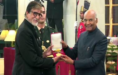 Amitabh Bachchan Receives Dadasaheb Phalke Award : দাদাসাহেব ফালকে পুরস্কার পেলেন অমিতাভ বচ্চন