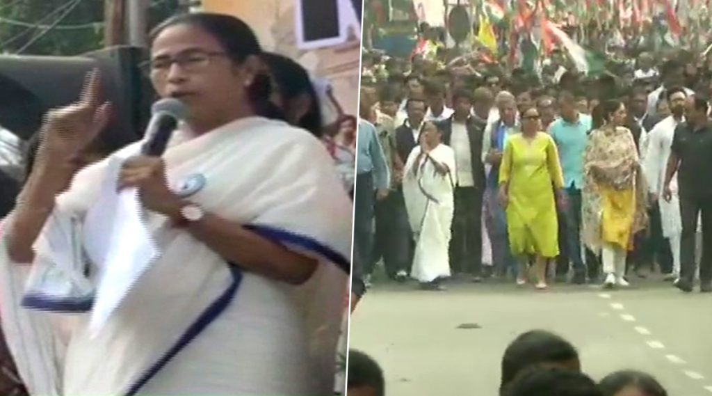Mamata Banerjee: 'বাংলায় NRC এবং CAB প্রত্যাহার'-র দাবিতে প্রতিবাদ মিছিলে মমতা ব্যানার্জির পাশে নুসরত-মিমি