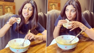 Shilpa Shetty Eating Rasgulla Serially: গপাগপ রসগোল্লা খাচ্ছেন শিল্পা শেট্টি! এটাই নাকি সান ডে ভাইবস