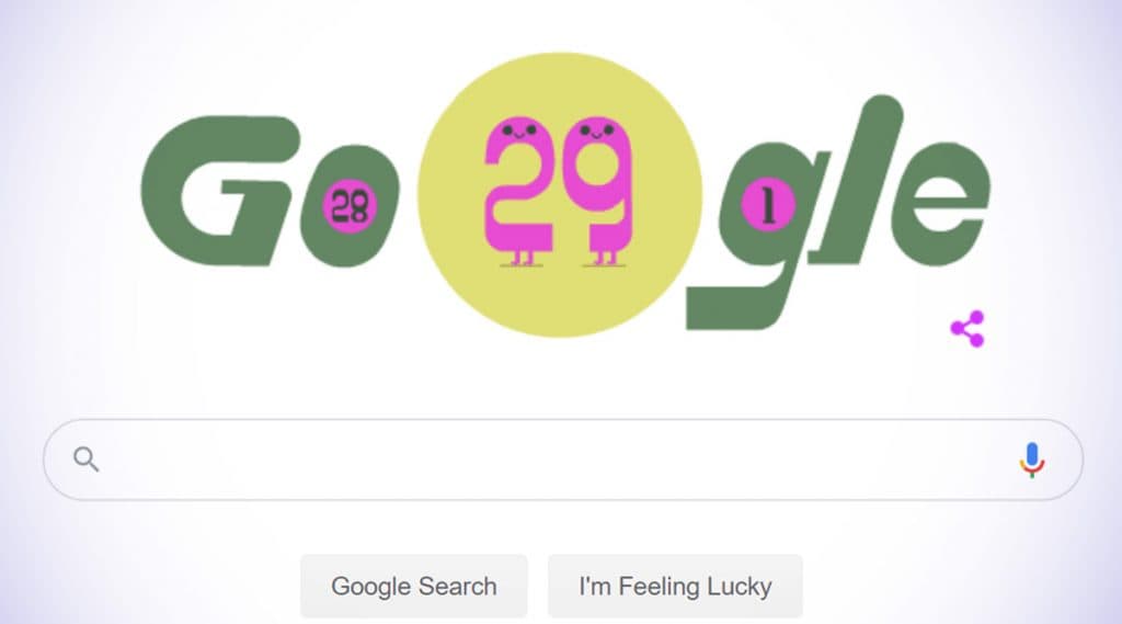 Google Doodle Celebrating Leap Year Day 2020: লিপ ইয়ার 2020 উদযাপনে গুগল ডুডল, জানুন এর বিস্তারিত ইতিহাস Google Doodle Celebrating Leap Year Day 2020: লিপ ইয়ার 2020 উদযাপনে গুগল ডুডল, জানুন এর বিস্তারিত ইতিহাস