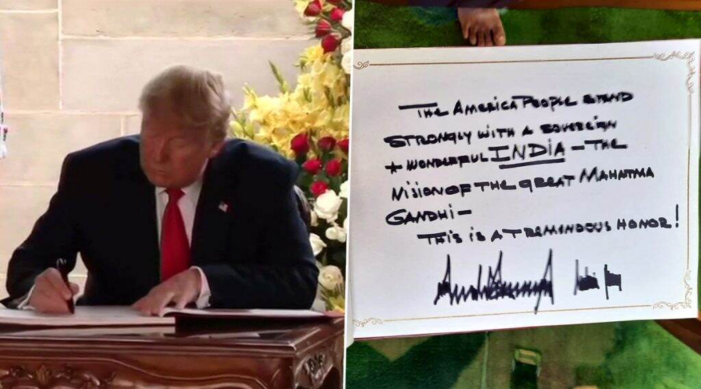 Donald Trump India Visit: 'অ্যামেরিকার জনগণ সার্বভৌম এবং অপূর্ব ভারতের পাশে দৃঢ়ভাবে দাঁড়িয়ে', মহাত্মা গান্ধিকে শ্রদ্ধা জানানোর পর রাজঘাট লিখলেন ডোনাল্ড ট্রাম্প Donald Trump India Visit: 'অ্যামেরিকার জনগণ সার্বভৌম এবং অপূর্ব ভারতের পাশে দৃঢ়ভাবে দাঁড়িয়ে', মহাত্মা গান্ধিকে শ্রদ্ধা জানানোর পর রাজঘাট লিখলেন ডোনাল্ড ট্রাম্প