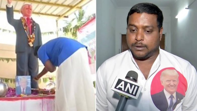 Donald Trump is 'God' For Telangana Man: ৬ ফিট লম্বা মূর্তি বানিয়ে ভগবানের আসনে 'ডোনাল্ড ট্রাম্প'-কে বসিয়েছেন এই যুবক