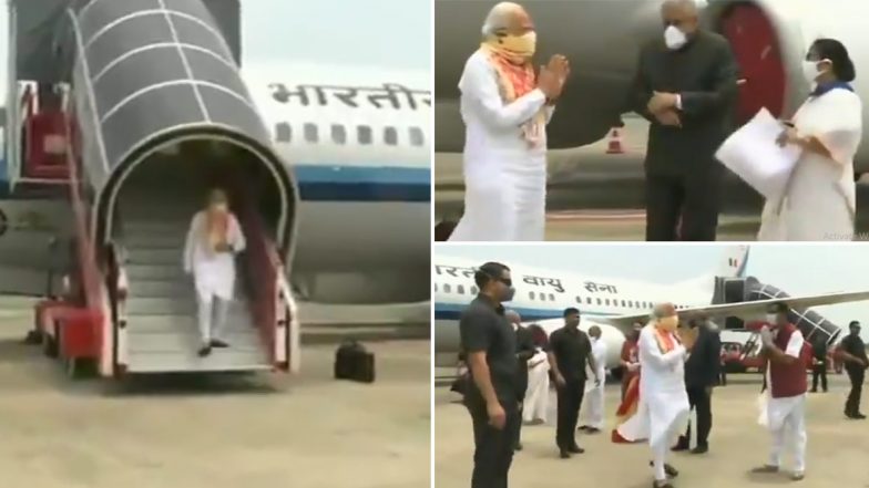 PM Modi In Kolkata: কাঁটায় কাঁটায় ১১.২০ মিনিট, মুখ্যমন্ত্রী ও রাজ্যপালকে সঙ্গে নিয়ে আম্ফান বিধ্বস্ত এলাকার পরিদর্শনে প্রধানমন্ত্রী