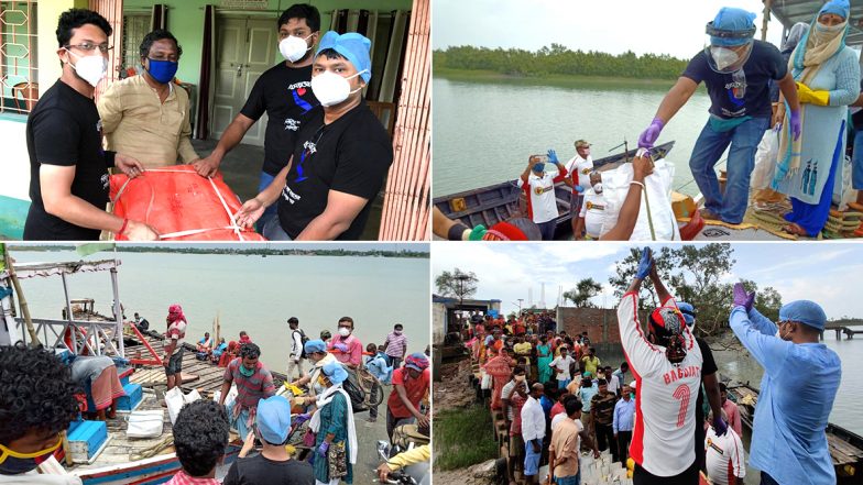 Kolkata: ‌সুন্দরবনের আম্ফানে বিপর্যস্ত মানুষদের হাতে ত্রাণসামগ্রী তুলে দিল অনুস্বর বাগুইআটি