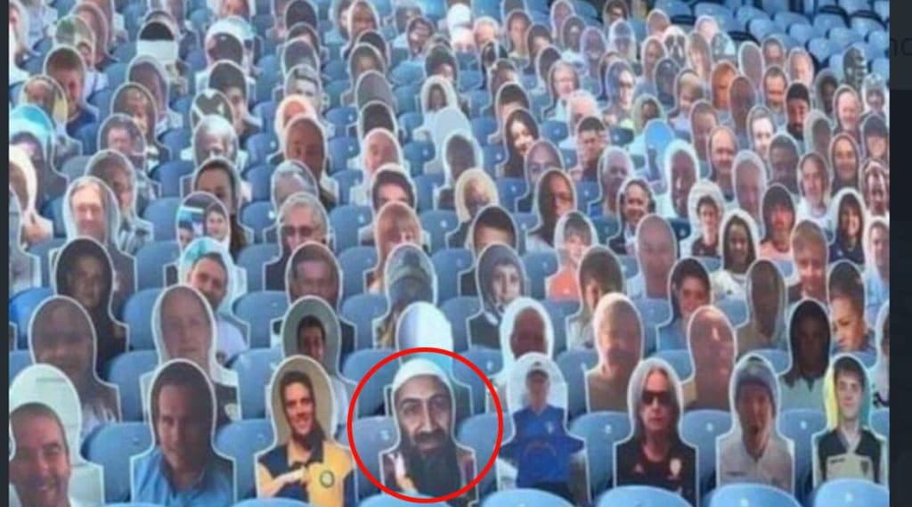 Osama Bin Laden Cut Out: মাঠে বসে ইংলিশ প্রিমিয়র লীগের খেলা দেখছেন ওসামা বিন লাদেন! Osama Bin Laden Cut Out: মাঠে বসে ইংলিশ প্রিমিয়র লীগের খেলা দেখছেন ওসামা বিন লাদেন!