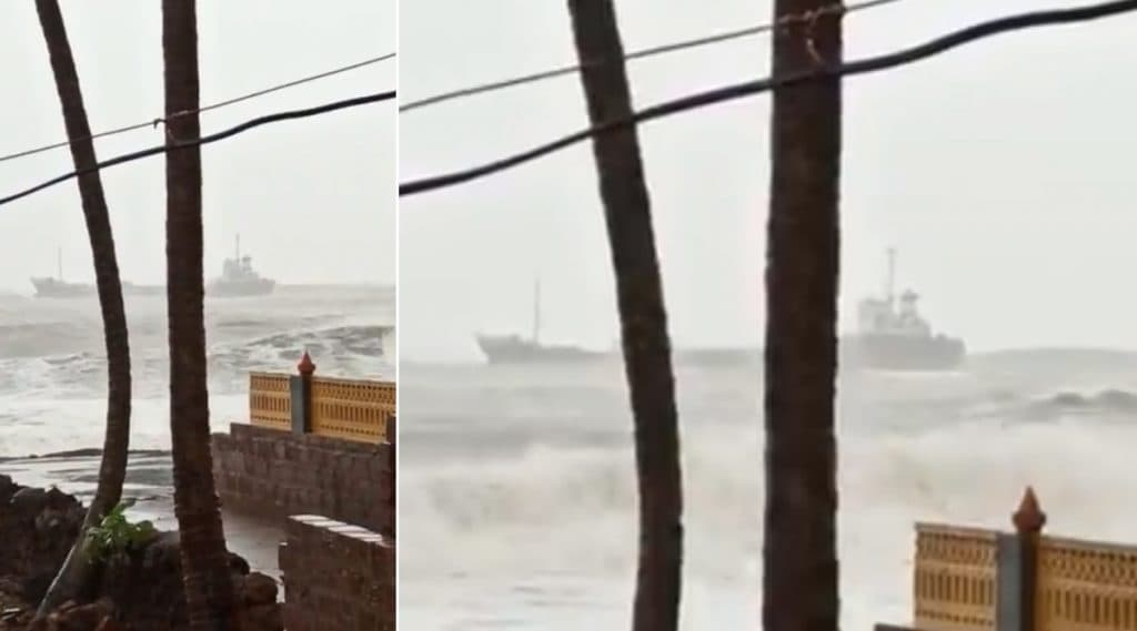 Cyclone Nisarga: মহারাষ্ট্র উপকূলে আছড়ে পড়ল ঘূর্ণিঝড় নিসর্গ, গতিবেগ ঘণ্টায় ১১০ কিমি Cyclone Nisarga: মহারাষ্ট্র উপকূলে আছড়ে পড়ল ঘূর্ণিঝড় নিসর্গ, গতিবেগ ঘণ্টায় ১১০ কিমি