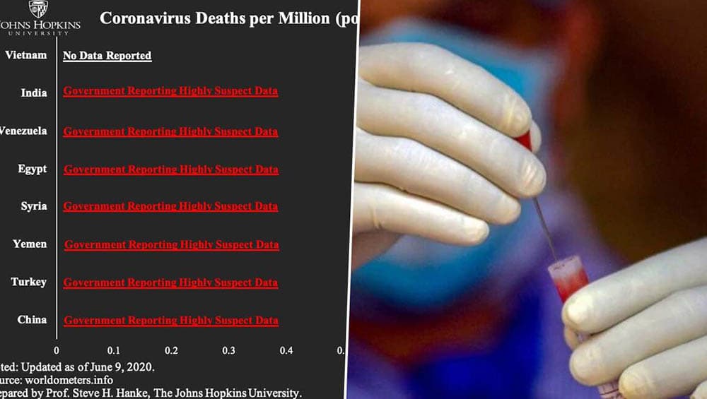 Johns Hopkins University: করোনা আক্রান্তের সংখ্যার সন্দেহজনক হিসেব, ভারতকে পচা আপেল বললেন জন হপকিন্স ইউনিভার্সিটির অধ্যাপক Johns Hopkins University: করোনা আক্রান্তের সংখ্যার সন্দেহজনক হিসেব, ভারতকে পচা আপেল বললেন জন হপকিন্স ইউনিভার্সিটির অধ্যাপক