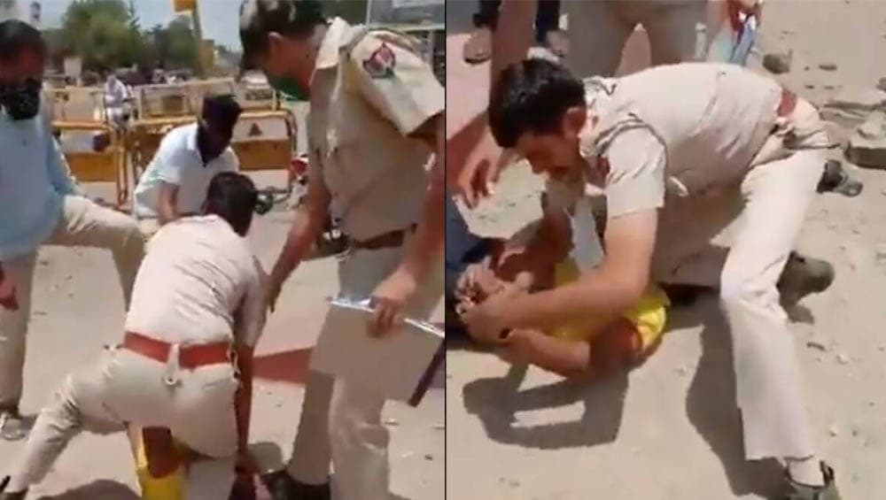Jodhpur Police: মাস্ক না পরে পুলিশকেই চোখ উপড়ে নেওয়ার হুমকি, অভিযুক্তের গলায় হাঁটু চেপে দিলেন কনস্টেবল(দেখুন ভিডিও) Jodhpur Police: মাস্ক না পরে পুলিশকেই চোখ উপড়ে নেওয়ার হুমকি, অভিযুক্তের গলায় হাঁটু চেপে দিলেন কনস্টেবল(দেখুন ভিডিও)