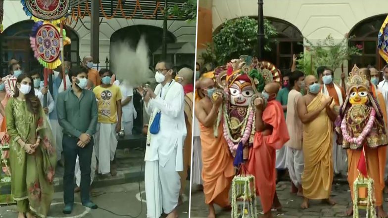 Ulta Rath Yatra 2020: কলকাতায় ইসকনের উল্টোরথে অংশ নিলেন অভিনেত্রী ও তৃণমূল সাংসদ নুসরত জাহান