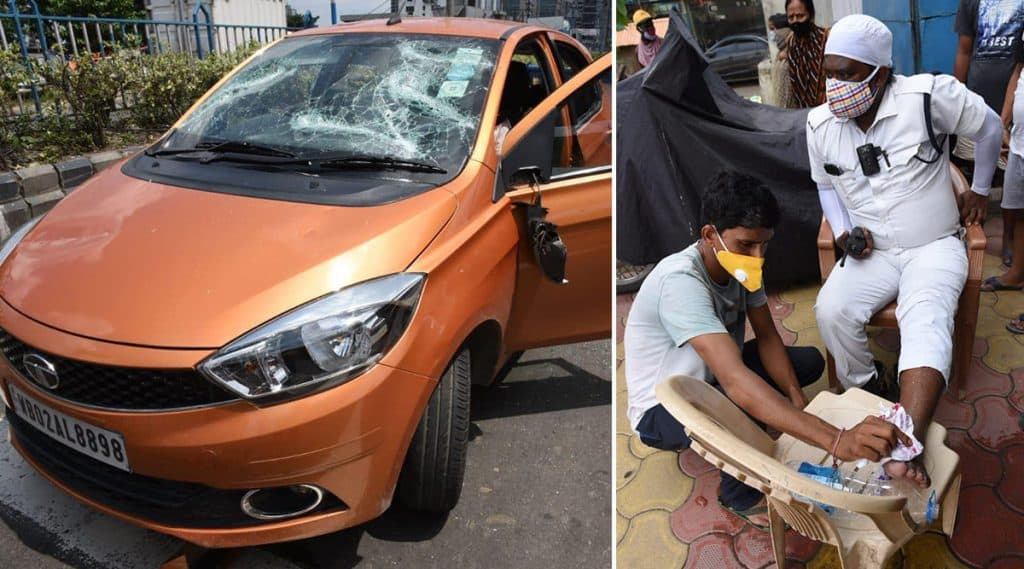 Kolkata: ই এম বাইপাসে বেপরোয়া গাড়ি, আটকানোর চেষ্টা করতে কনস্টেবলের পায়ের উপর দিয়ে চালিয়ে দিল চালক Kolkata: ই এম বাইপাসে বেপরোয়া গাড়ি, আটকানোর চেষ্টা করতে কনস্টেবলের পায়ের উপর দিয়ে চালিয়ে দিল চালক