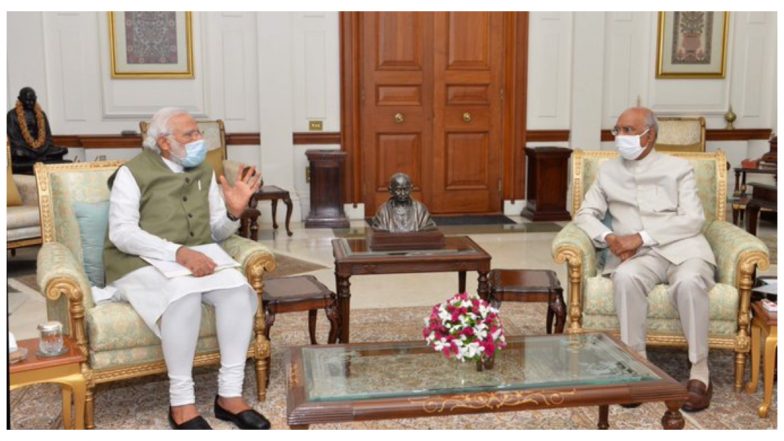 Modi called on President Ram Nath Kovind: রাষ্ট্রপতি রামনাথ কোবিন্দের সঙ্গে দেখা করলেন প্রধানমন্ত্রী নরেন্দ্র মোদি