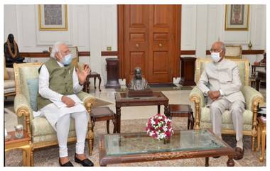 Modi called on President Ram Nath Kovind: রাষ্ট্রপতি রামনাথ কোবিন্দের সঙ্গে দেখা করলেন প্রধানমন্ত্রী নরেন্দ্র মোদি