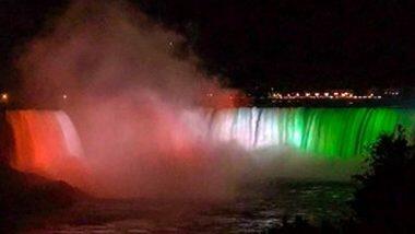 Niagara Falls in Canada Illuminated in Tricolour: তেরঙ্গায় রঙিন হয়ে উঠল নায়াগ্রা জলপ্রপাত, দেখুন ছবি