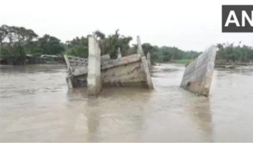 Bridge In Bihar Washed Away: নদীর জল বাড়ায় বিহারে উদ্বোধনের আগেই ভেঙে পড়ল সেতু(দেখুন ছবি)