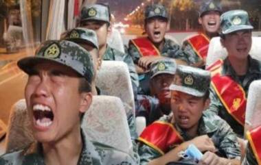 PLA Soldiers 'Crying': লাদাখ সীমান্তে যুদ্ধের দামামা, গোলাগুলির ভয়ে কাঁদছে চিনা সেনা (দেখুন ভিডিও)