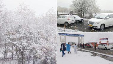 Snowfall in Kashmir: কাশ্মীর উপত্যকায় মরসুমের প্রথম তুষারপাত, ছবি দেখে বেজায় খুশি নেটিজেনরা