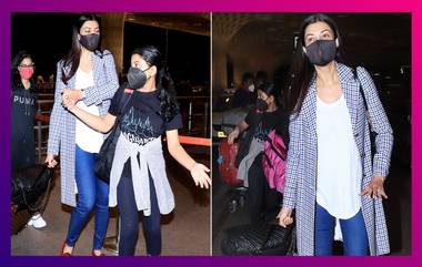 Sushmita Sen Clicked At Airport: দুই মেয়ে এবং রহমানের সঙ্গে বিদেশে ছুটি কাটিয়ে ফিরলেন সুস্মিতা সেন