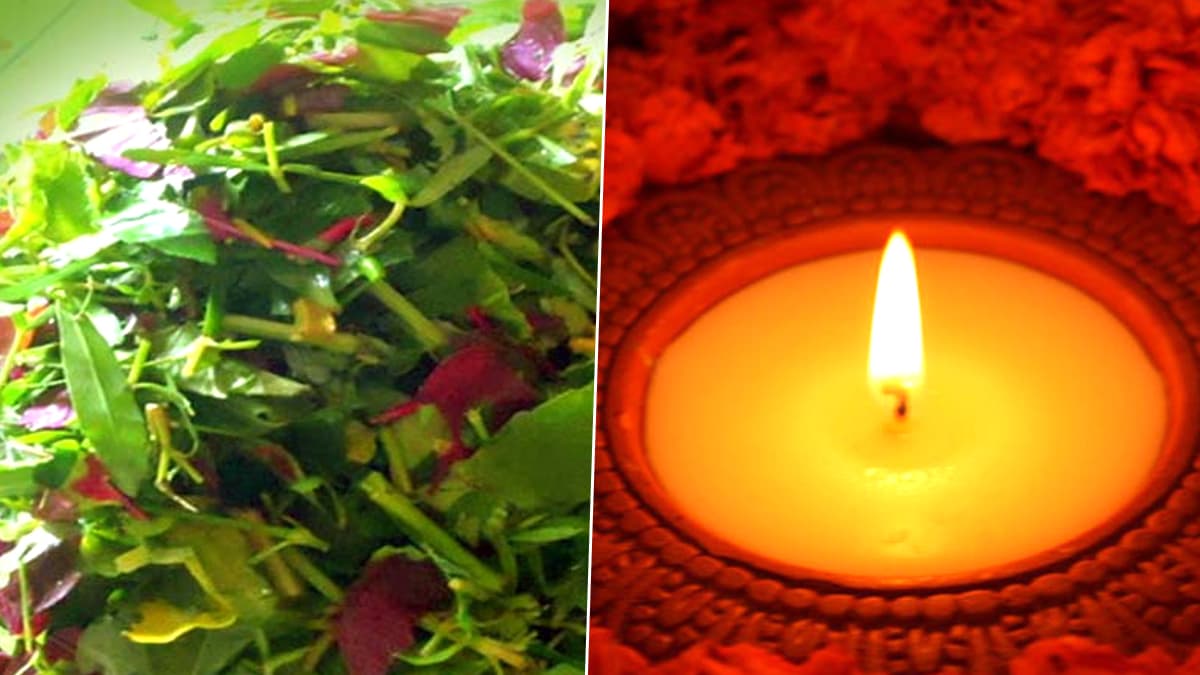 Significance of 14 shak & Enlightment 14 Diya on Bhoot Chaturdashi: ভূত চতুর্দশীতে ১৪ শাক, ১৪ প্রদীপ জ্বালানো হয়, জেনে নিন কারণ Significance of 14 shak & Enlightment 14 Diya on Bhoot Chaturdashi: ভূত চতুর্দশীতে ১৪ শাক, ১৪ প্রদীপ জ্বালানো হয়, জেনে নিন কারণ