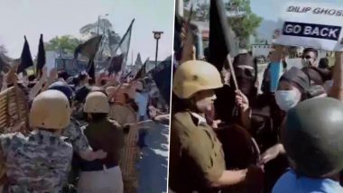 Dilip Ghosh’s Convoy Attacked: কোচবিহারের জয়গাঁতে দিলীপ ঘোষের কনভয়ে হামলা, গাড়ি ভাঙচুর