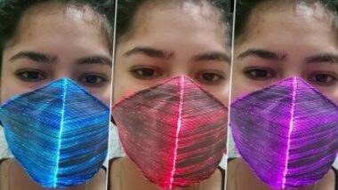 LED Light Face Mask for Diwali 2020: করোনার অন্ধকারে আপনার মুখকে আলোয় ভরাবে LED Light Face Mask, দেখুন ভিডিও