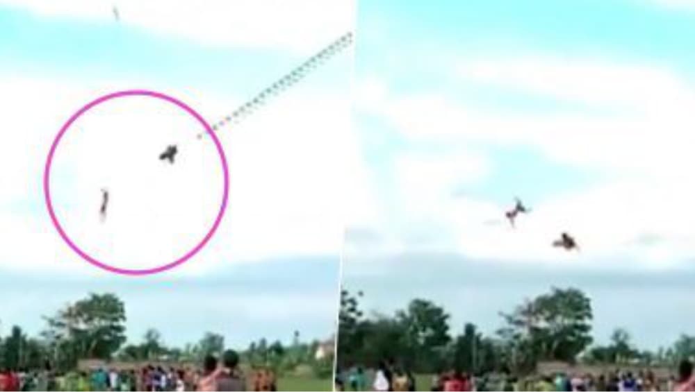 Boy Flies With Giant Kite: দৈত্যাকার ঘুড়ির সঙ্গে বাতাসে ভাসছে নাবালক, সোশ্যাল মিডিয়ায় ভাইরাল শকিং ভিডিও Boy Flies With Giant Kite: দৈত্যাকার ঘুড়ির সঙ্গে বাতাসে ভাসছে নাবালক, সোশ্যাল মিডিয়ায় ভাইরাল শকিং ভিডিও