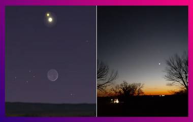 Saturn, Jupiter And Moon Form A Triangle In The Sky: ২১ ডিসেম্বর বৃহস্পতি-শনি আসতে চলেছে একে অপরের কাছে