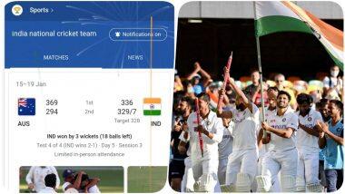 Google Celebrates India’s Historic Series Win: গুগলে 'India National Cricket Team' লিখে সার্চ দিলেই অবাক হবেন