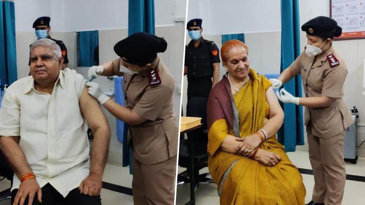 West Bengal: করোনা ভ্যাকসিনের প্রথম ডোজ নিলেন রাজ্যপাল জগদীপ ধনখর West Bengal: করোনা ভ্যাকসিনের প্রথম ডোজ নিলেন রাজ্যপাল জগদীপ ধনখর