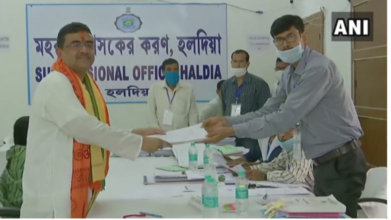 WB Assembly Elections 2021: মনোনয়ন পেশ করলেন নন্দীগ্রামের বিজেপি প্রার্থী শুভেন্দু অধিকারী, দেখুন ছবি