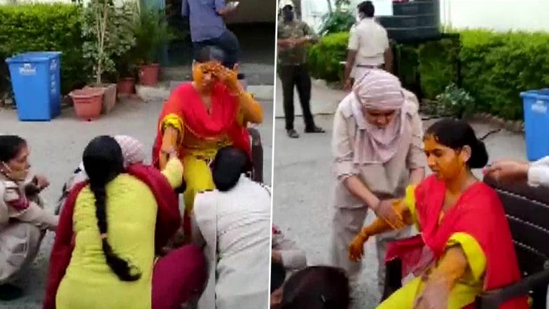 Rajasthan: কোভিড পরিস্থিতিতে মেলেনি ছুটি, পুলিশ স্টেশনেই গায়ে হলুদ মহিলা কনস্টেবলের