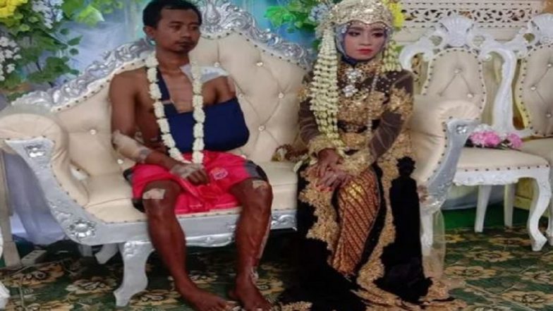 Groom wears nothing : হাফ প্যান্ট পরে বিয়ের পিঁড়িতে বর, ভাইরাল ছবি