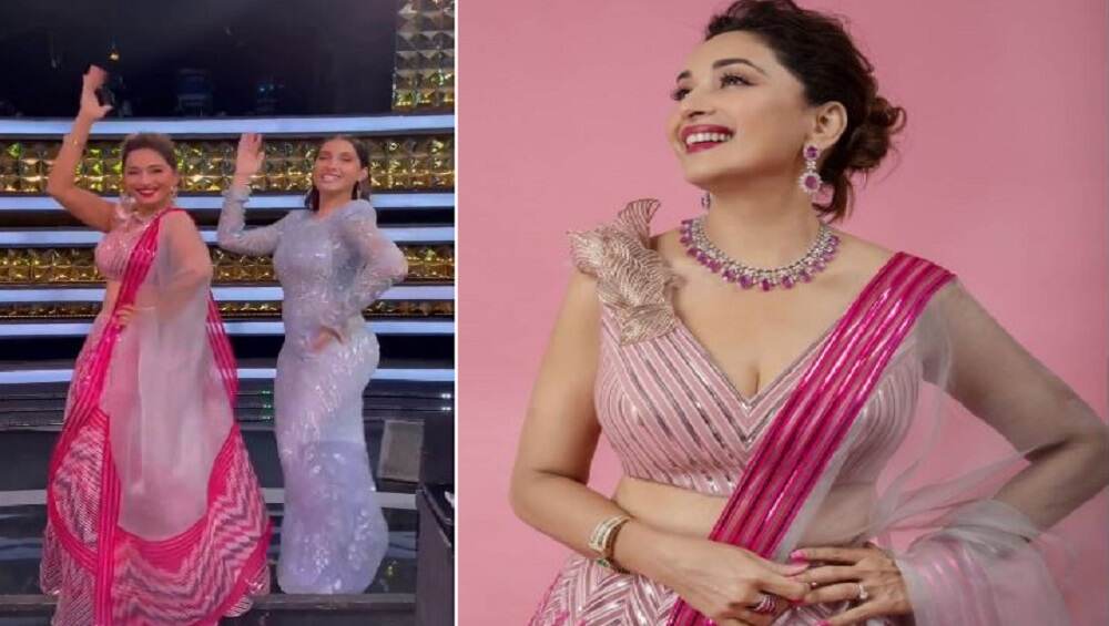Madhuri Dixit, Nora Fatehi : মাধুরীর সঙ্গে নোরার নাচ, ভাইরাল ভিডিয়ো Madhuri Dixit, Nora Fatehi : মাধুরীর সঙ্গে নোরার নাচ, ভাইরাল ভিডিয়ো