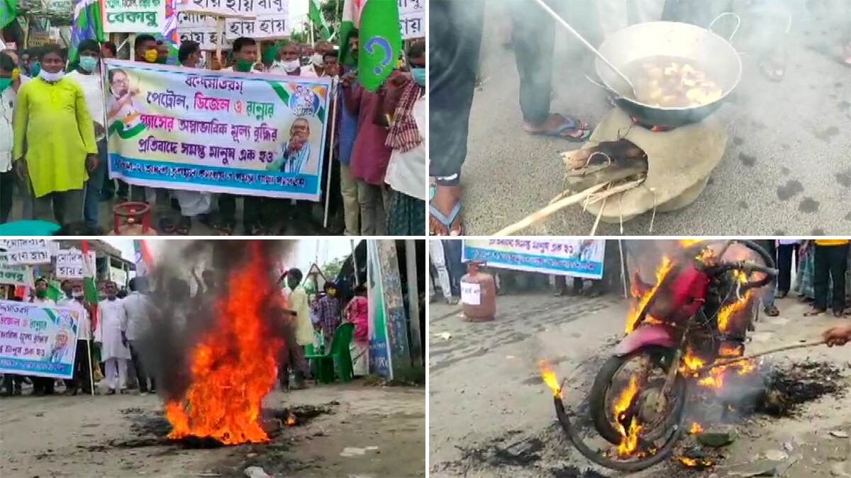 Protest Against Petrol-Diesel Price Hike: পেট্রল, ডিজেল, রান্নার গ্যাসের মূল্যবৃদ্ধিতে রাজ্যজুড়ে প্রতিবাদ মিছিল তৃণমূলের Protest Against Petrol-Diesel Price Hike: পেট্রল, ডিজেল, রান্নার গ্যাসের মূল্যবৃদ্ধিতে রাজ্যজুড়ে প্রতিবাদ মিছিল তৃণমূলের