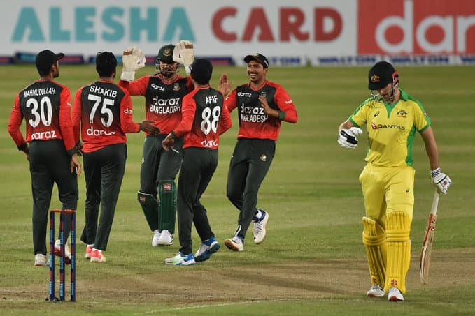 Bangladesh vs Australia 1st T20I 2021: টি-২০তে অস্ট্রেলিয়াকে হারিয়ে চমক বাংলাদেশের Bangladesh vs Australia 1st T20I 2021: টি-২০তে অস্ট্রেলিয়াকে হারিয়ে চমক বাংলাদেশের
