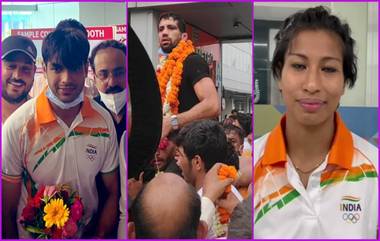 Tokyo Olympics 2020: নীরজ চোপড়া, মনপ্রীত সিংরা টোকিও থেকে পদক জিতে দেশে ফিরলেন, আবেগ-উচ্ছ্বাসে বরণ ক্রীড়াপ্রেমীদের