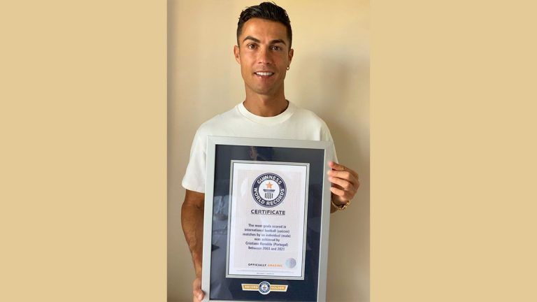 Cristiano Ronaldo: সর্বাধিক আন্তর্জাতিক গোল করে গিনেস রেকর্ডে স্থান পেলেন ক্রিশ্চিয়ানো রোনাল্ডো