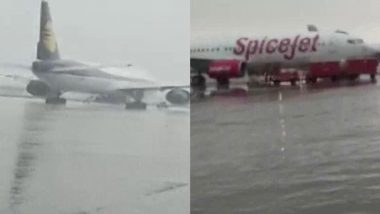 Waterlogged At Delhi Airport: ভারী বৃষ্টির জেরে জল জমল দিল্লি বিমানবন্দরে, দেখুন ভিডিয়ো