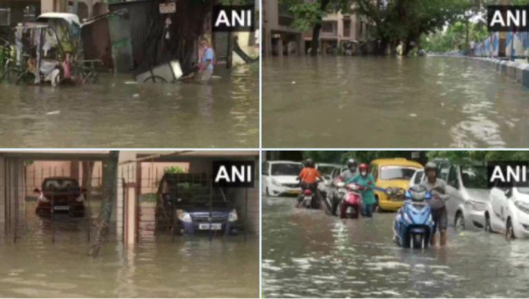 Waterlogged Kolkata: ভারী বর্ষণে জলমগ্ন গল্ফগ্রিন, (দেখুন ছবি)