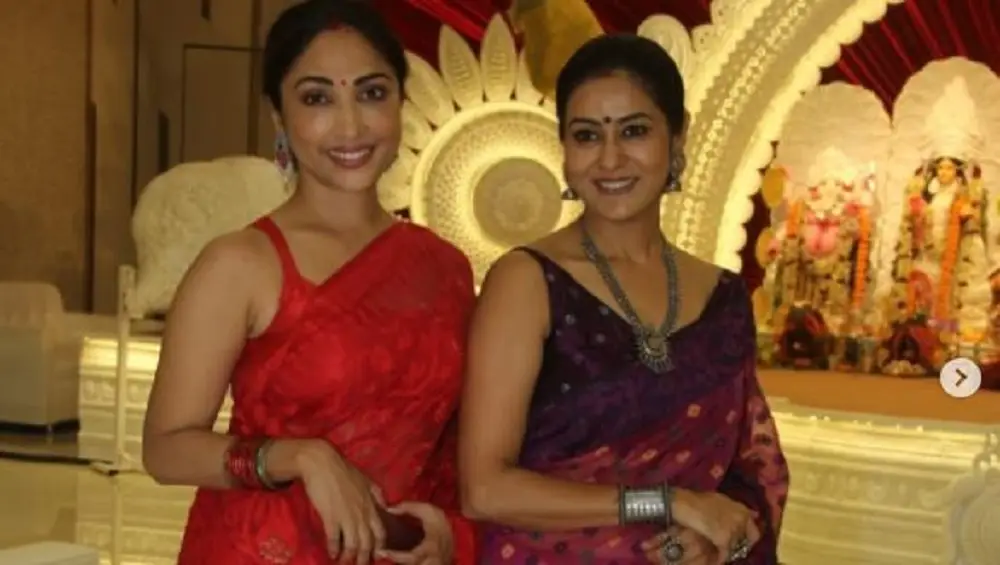 Durga Puja 2021: মুম্বইতে দুর্গা পুজোর প্যান্ডেলে নিবেদিতা, মৌলী