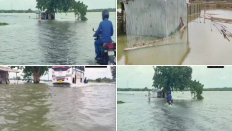 West Midnapore Submerged: ভারী বর্ষণে জলের তলায় পশ্চিম মেদিনীপুর, দেখুন ছবি