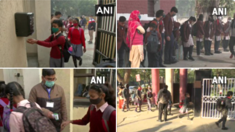 Delhi School Reopen: দূষণের মাত্রা কমায় রাজধানীতে খুলল স্কুল (দেখুন ছবি)