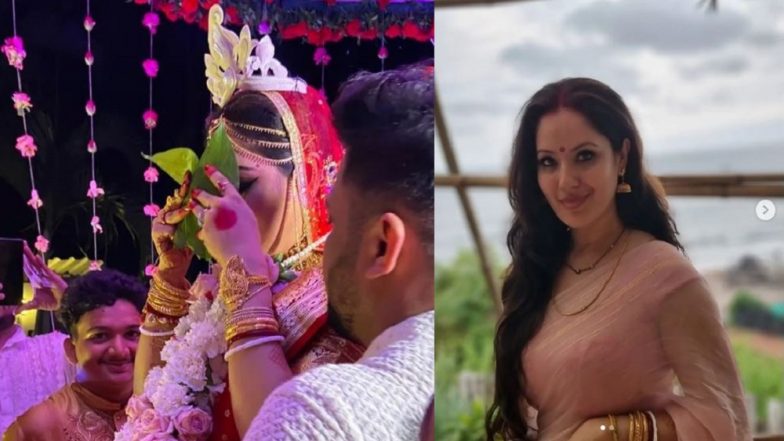 Puja Banerjee: লাল বেনারসিতে সেজে, শাঁখা পলা পরে বিয়ে করলেন পূজা, প্রকাশ্যে ছবি