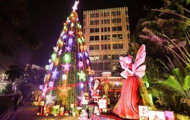 Christmas 2021: নয়া চমক কলকাতায়, ৫৪ ফুটের খ্রিস্টমাস ট্রি-র রোশনাইয়ে ঝলমলে পার্কস্ট্রিট