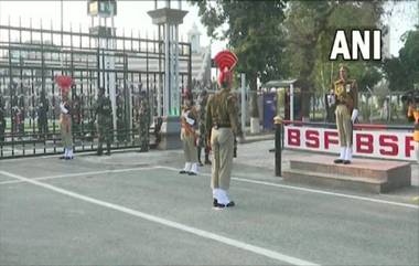 Beating Retreat at Attari-Wagah Border: প্রজাতন্ত্র দিবসে ওয়াঘায় বিটিং দ্য রিট্রিট, দেখুন ভিডিও