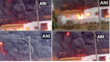 Fire Breaks Out At A Chemical Factory In Kolhapur: আগুনের নাগপাশে মহারাষ্ট্রের রাসায়নিক তৈরির কারখানা, (দেখুন ভিডিও)