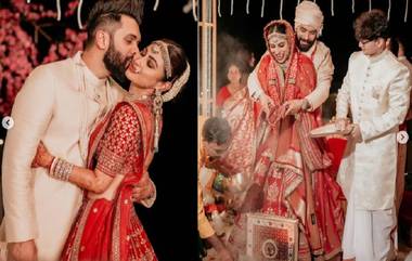 Mouni Roy Wedding: শাঁখা-পলায় সেজে, পান পাতায় মুখ ঢেকে বাঙালি রীতিতে সূরযের সঙ্গে বাঁধা পড়লেন মৌনী রায়